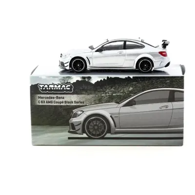 MB C 63 AMG Coupé Black Series - Silver - Tarmac - 1:64