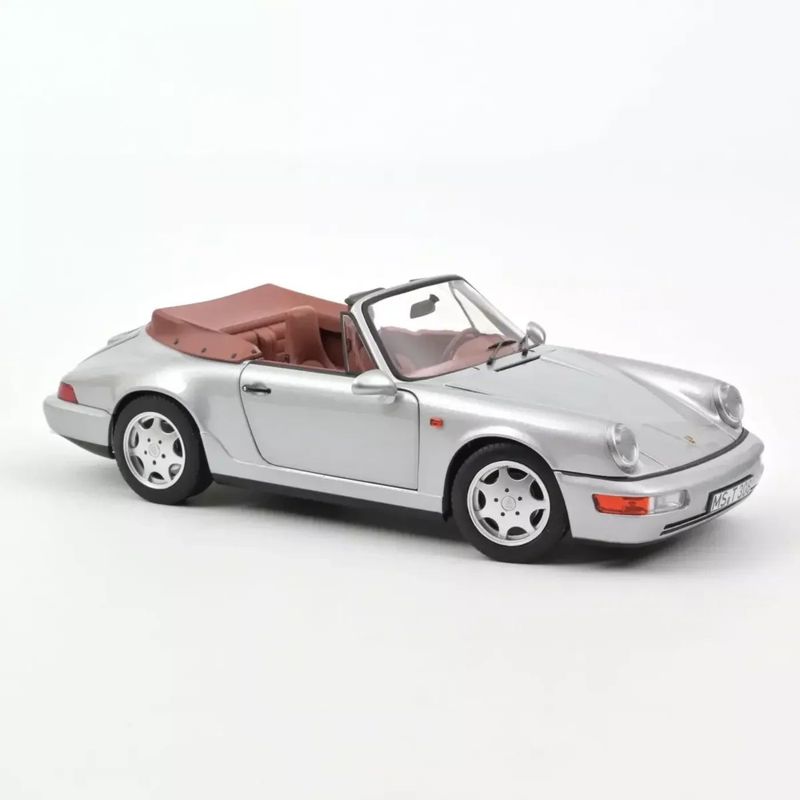 Porsche 911 Carrera 2 Cabriolet - 1990 - Silver - Norev - 1:18