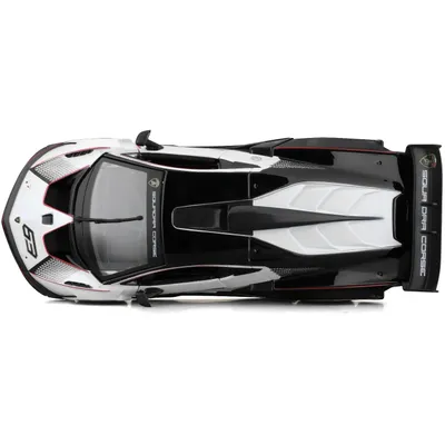 Lamborghini Essenza SCV12 - Vit / Svart - Bburago - 1:24
