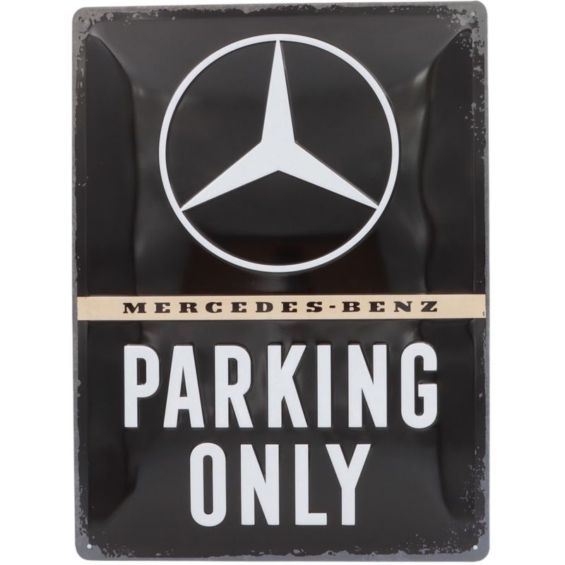 Mercedes-Benz - Parking Only - Plåtskylt - 30x40 cm