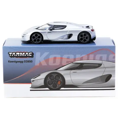 Koenigsegg CC850 - Silver - GLOBAL64 - Tarmac Works - 1:64