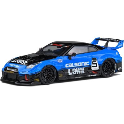 Nissan GT-R (R35) - Liberty Walk - Blå - Solido - 1:43