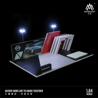 Nissan - Mässmonter - LED-belysning - 1:64
