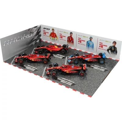 Charles Leclerc - 4 x F1-bilar - 2023-2024 - Bburago - 1:43