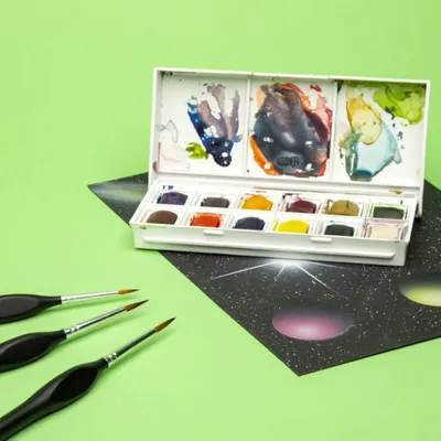 Fine Quality Synthetic Brush Set - 6 Penslar - PPB2300/S1 - Model Craft