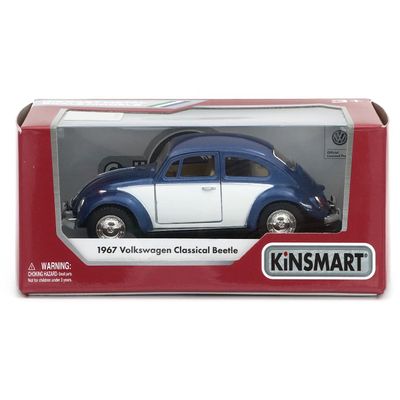 1967 Volkswagen Classical Beetle - Blå och Vit - Kinsmart