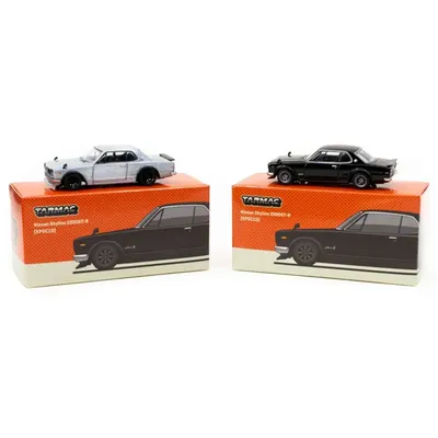 Nissan Skyline 2000GT-R (KPGC10) - Svart - Tarmac - 1:64