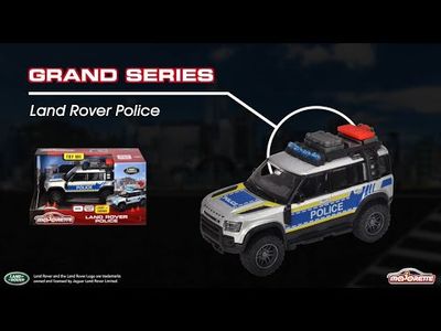 Land Rover Police - Svensk polisbil - Majorette Grand Series