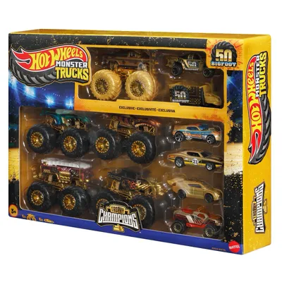 Trophy Champions - Hot Wheels Monster Trucks - Stor pakke