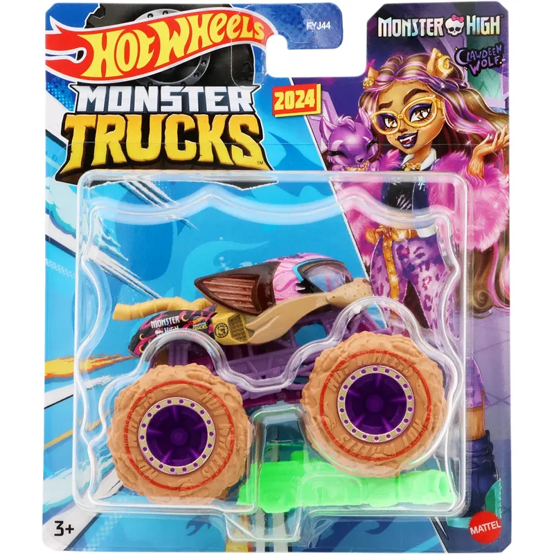 Monster High - Clawden Wolf - Monster Trucks - Hot Wheels