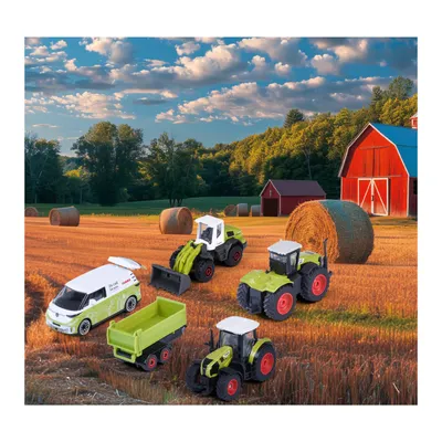5-pack med lantbruksfordon - Farm - Claas - Majorette