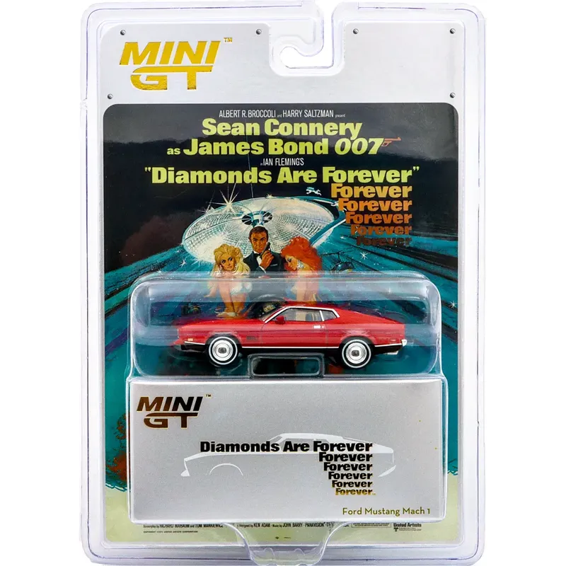 Ford Mustang Mach 1 - James Bond - Diamonds Are Forever - Mini GT - 1:64