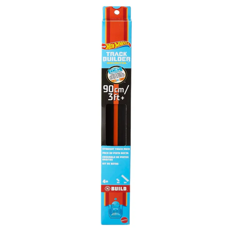 HW Straight Track Pack - Svart - Track Builder - Hot Wheels
