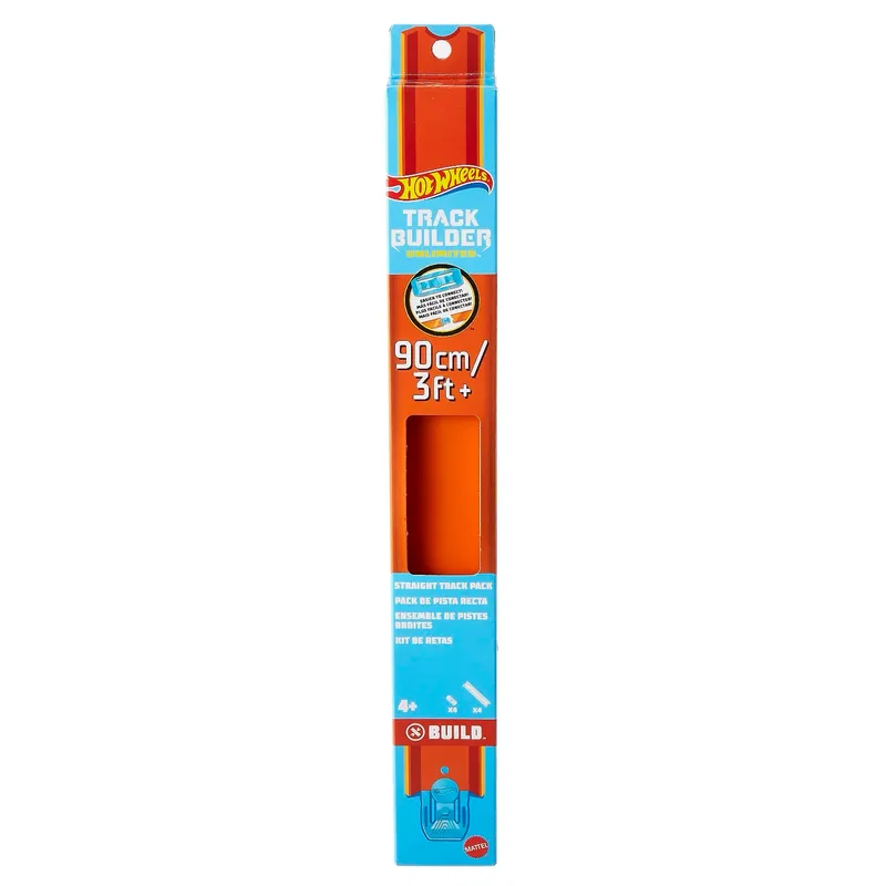 HW Straight Track Pack - Orange - Track Builder - Hot Wheels