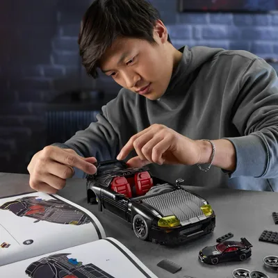 '94 Toyota Supra MKIV - Mattel Brick Shop - Klossbyggsats - Hot Wheels Elite Series