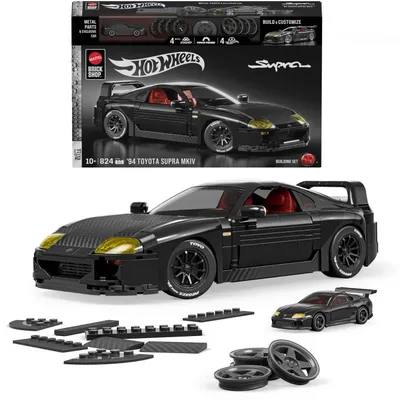 '94 Toyota Supra MKIV - Mattel Brick Shop - Klossbyggsats - Hot Wheels Elite Series