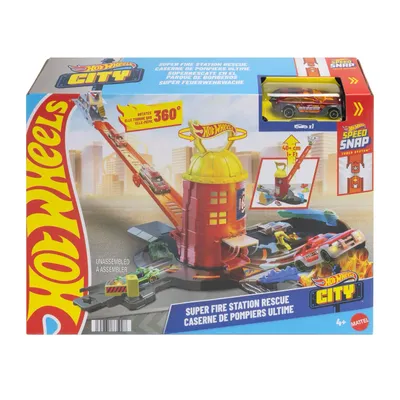 Super Fire Station Rescue - Brandstation - Hot Wheels