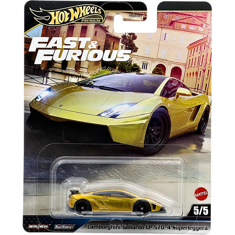 Lamborghini Gallardo LP 570-4 Superleggera - Guld - Fast & Furious - Hot Wheels Premium