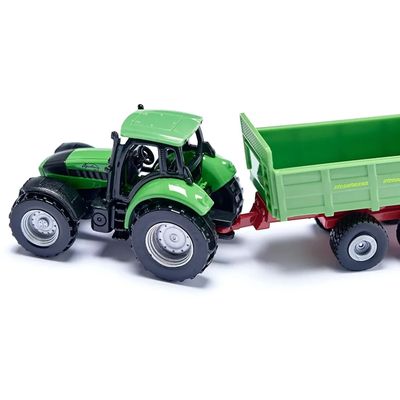 Deutz-Fahr Agrotron 260 med gödselspridare - Siku - 16 cm