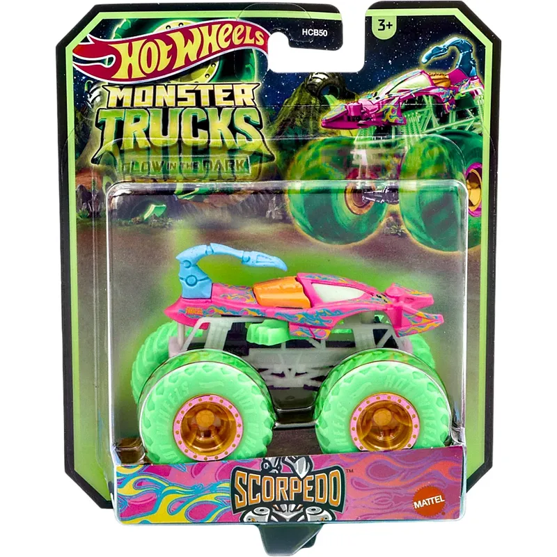 Scorpedo - Monster Trucks - Glow in the Dark - Hot Wheels