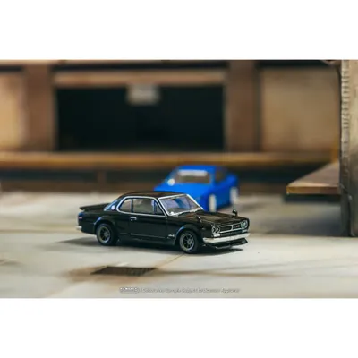 Nissan Skyline 2000GT-R (KPGC10) - Svart - Tarmac - 1:64