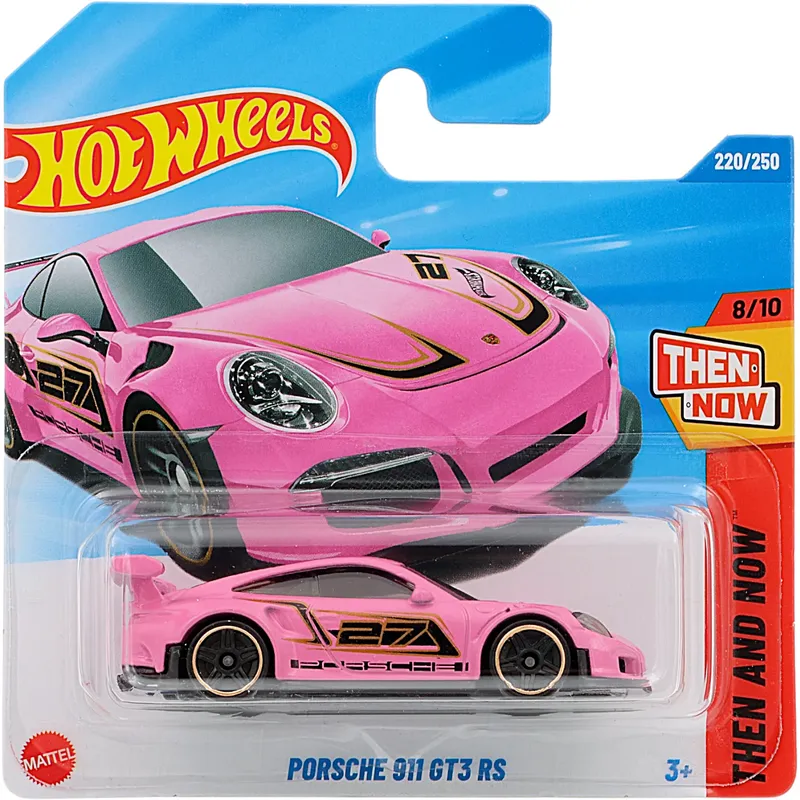 Porsche 911 GT3 RS - Rosa - Then And Now - 220/250 - Hot Wheels