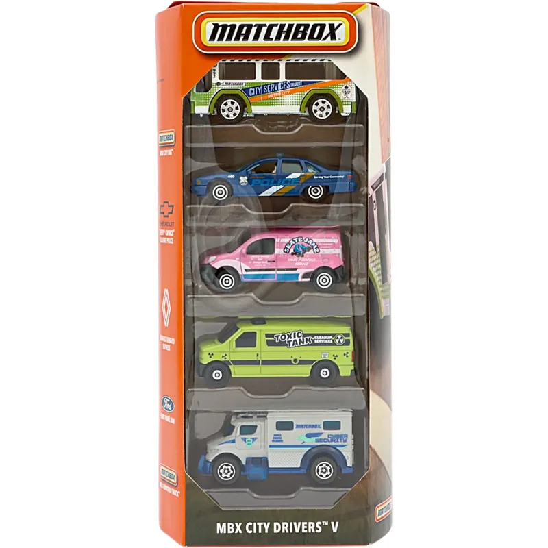 MBX City Drivers V - 5-pack legetøjsbiler - Matchbox