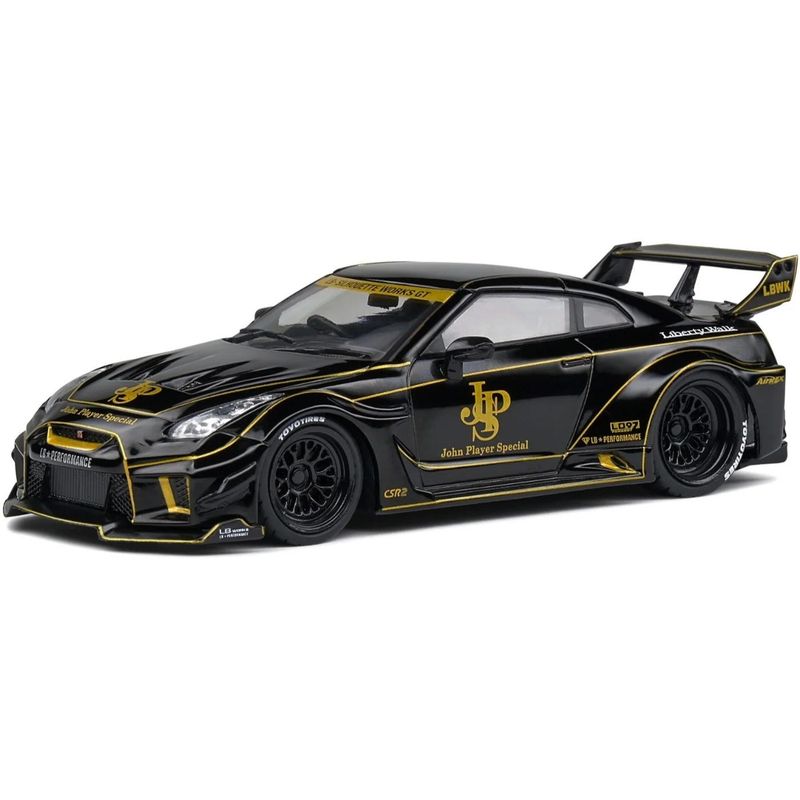 Nissan GT-R (R35) - Liberty Walk - Svart - Solido - 1:43