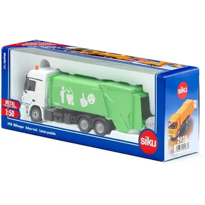 Sopbil - Mercedes-Benz Actros - Grön - 2938 - Siku - 20 cm