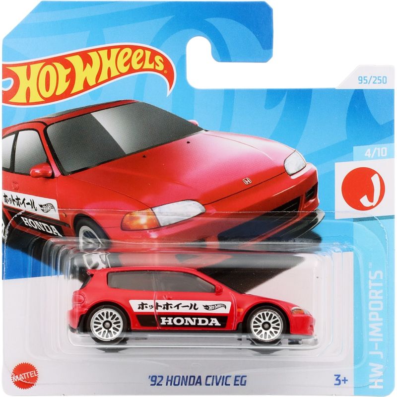 '92 Honda Civic EG - Röd - HW J-Imports - Hot Wheels