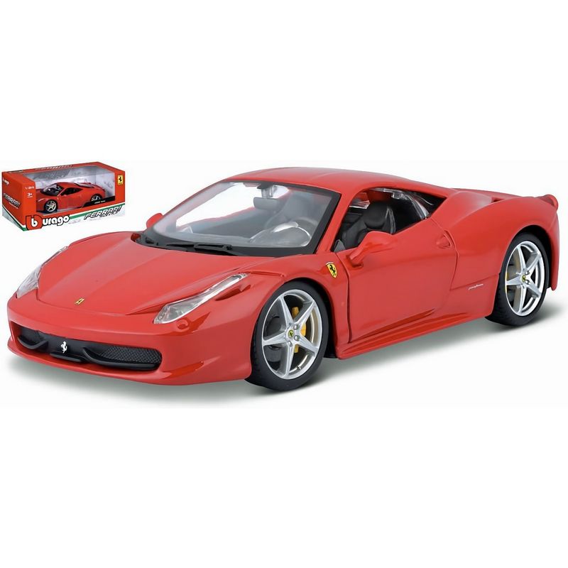 Ferrari 458 Italia - Röd - Bburago - 1:24