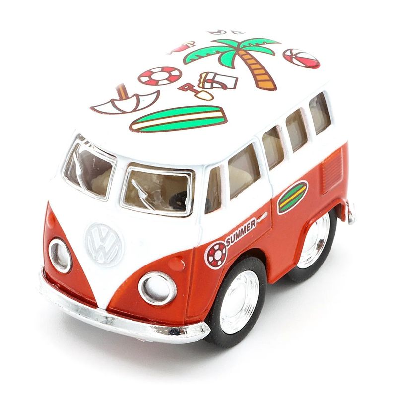 Volkswagen Bus - Little Van Summer - Kinsfun - 5 cm - Orange