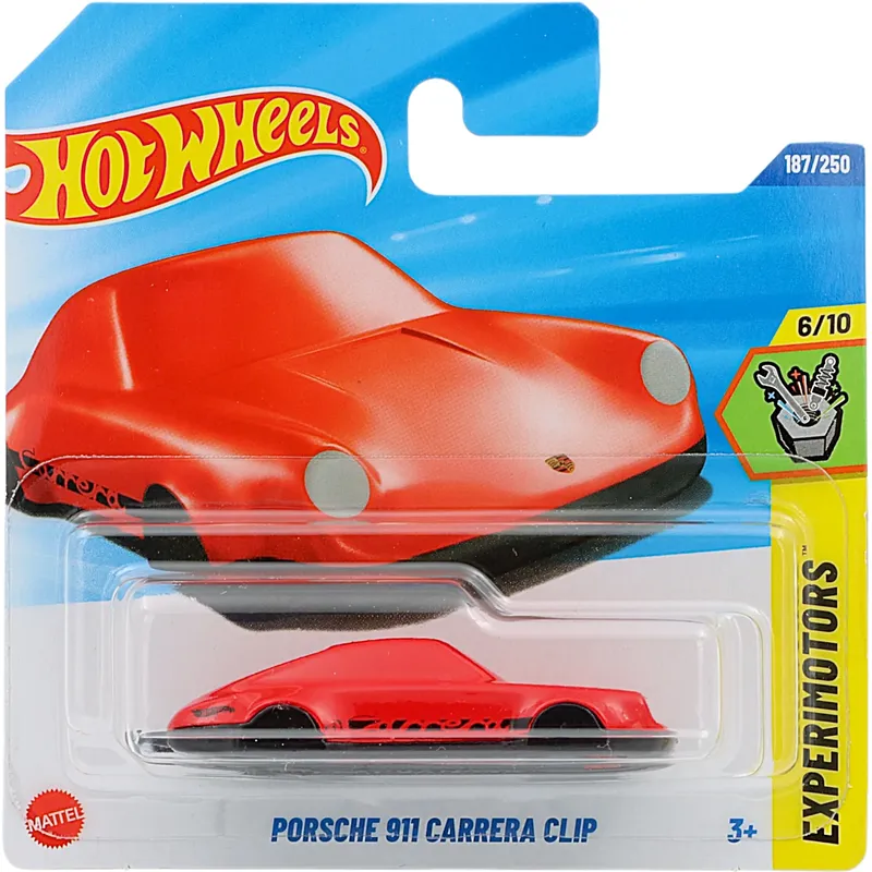 Porsche 911 Carrera Clip - Röd - Experimotors - 187/250 - Hot Wheels