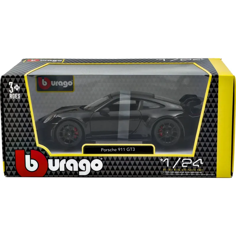 Porsche 911 (992) GT3 - Svart - 2021 - Bburago - 1:24