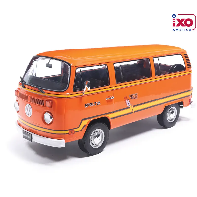 Volkswagen Type 2 Bus - Elektrotransporter - 1978 - Orange - Ixo America - 1:18