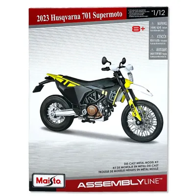 Husqvarna 701 Supermoto - 2023 - Byggsats - Maisto - 1:12