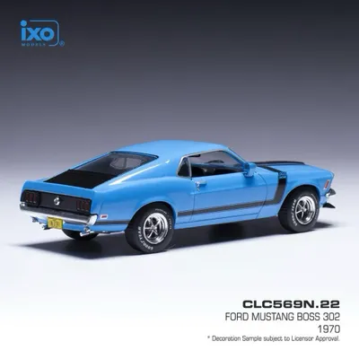 Ford Mustang Boss 302 - 1970 - Blå - Ixo Models - 1:43