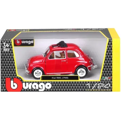 Fiat 500L - 1968 - Röd - Bburago - 1:24