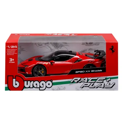 Ferrari SF90 XX Stradale - Röd - Bburago - 1:24 - 21 cm