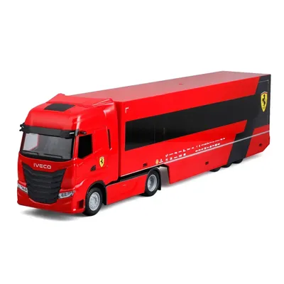 IVECO S-Way 570 Racing Transporter + Ferrari RB-24 #16 - Bburago - 1:43