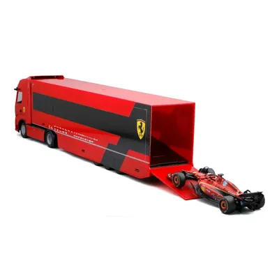 IVECO S-Way 570 Racing Transporter + Ferrari RB-24 #16 - Bburago - 1:43