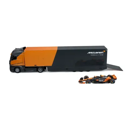 Mercedes-Benz Actros Gigaspace + McLaren MCL38 #4 - Bburago - 1:43