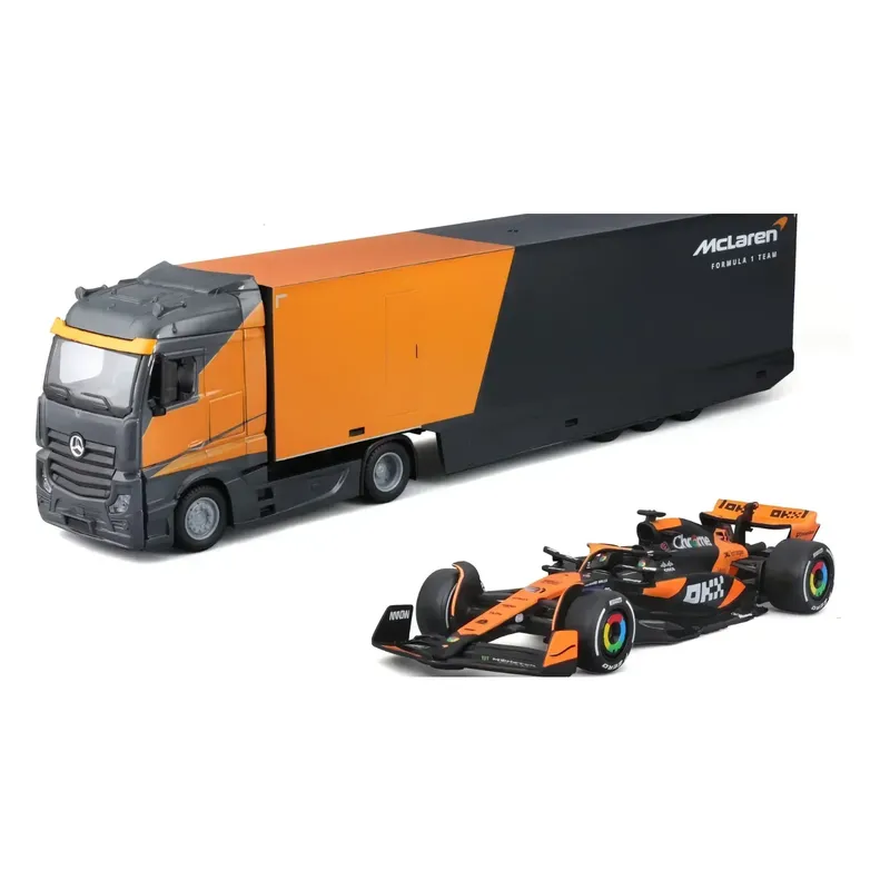 Mercedes-Benz Actros Gigaspace + McLaren MCL38 #4 - Bburago - 1:43