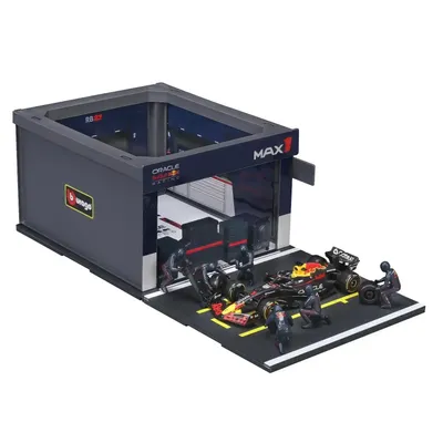 Pit Stop - Red Bull Racing RB21 - #1 Max Verstappen - Playset Diorama - Bburago - 1:43