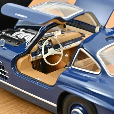 Mercedes-Benz 300 SL - 1954 - Blå - Norev - 1:18