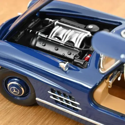 Mercedes-Benz 300 SL - 1954 - Blå - Norev - 1:18
