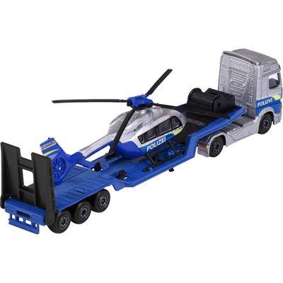 Mercedes-Benz Actros + Helikopter - Transporter - Majorette