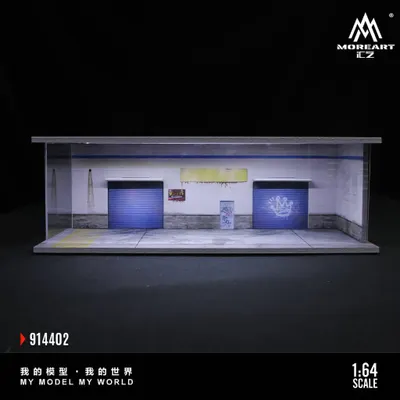 B-parking lot - Parkering Diorama - LED-belysning - 1:64