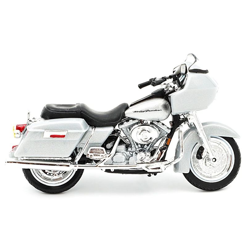 2002 FLTR Road Glide - Harley - Silver - Maisto - 1:18