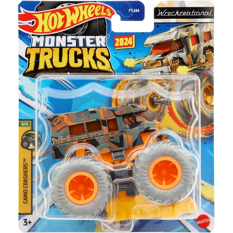 Wreckreational - Camo Crashers - Monster Trucks - Hot Wheels